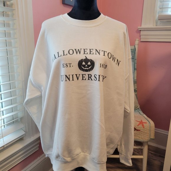 Halloweentown Sublimation Graphic Print Long Sleeve Sweatshirt - Picture 1 of 4